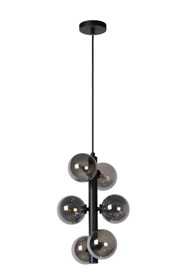 Lucide TYCHO - Lámpara colgante - Ø 25,5 cm - 6xG9 - Negro - apagado